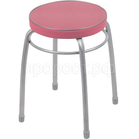 Табурет "Фабрик №1" круг. мягкое сиденье пепельная роза до 150кг  