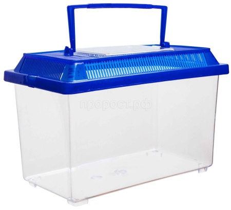 Черепашник с крышкой прямоугольный 16*9,5*12см/BOX002/Салекс