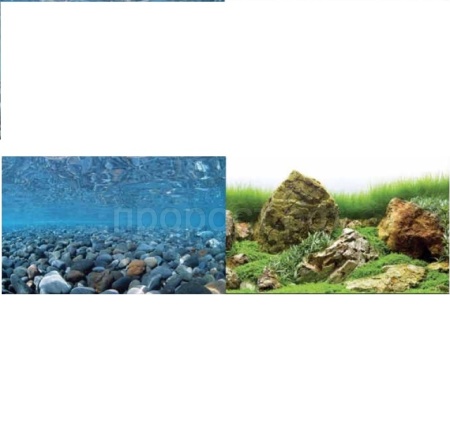 Фон для аквариума Горная река/Зеленое море 45см*15м BACKGROUND 056