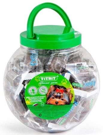 Лакомство для собак Колбаска Petini с индейкой /пл.банка 2л  Лакомство для собак Колбаска Petini с индейкой /пл.банка 2л