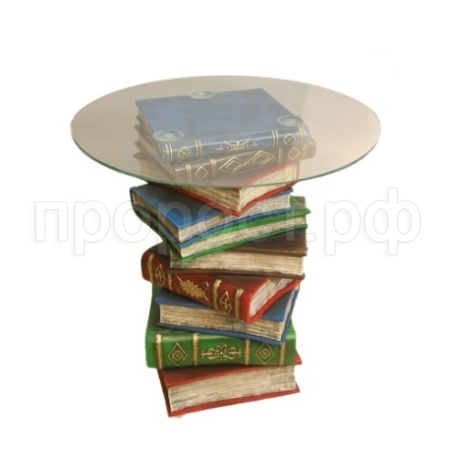 Стол журнальный Книги(акрил)H52D47см(2 части-основание,столешница)713308/PP013 Стол журнальный Книги(акрил)H52D47см(2 части-основание,столешница)713308/PP013