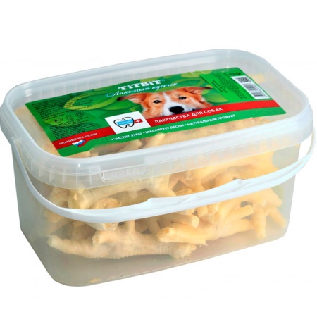 Лакомство для собак Лапки куриные банка 3,3л/ 019993/ Лакомство для собак Лапки куриные банка 3,3л/ 019993/